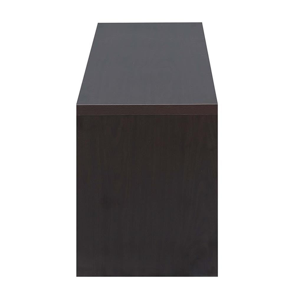 65 inch Espresso TV Stand with Storage Cabinets and Shelves Z49041