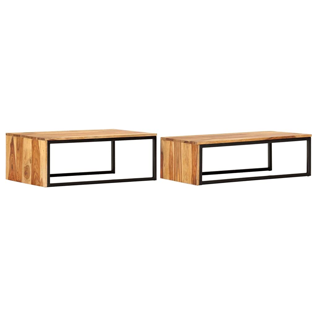 Coffee Table Nesting Tables 2 pcs Solid Sheesham Wood L775
