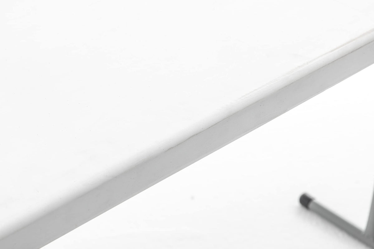 White Plastic Folding Table Set of 2 T381208