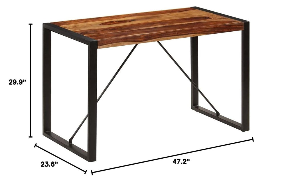 47.2"x23.6"x29.9" Solid Sheesham Wood Dining Table S538668