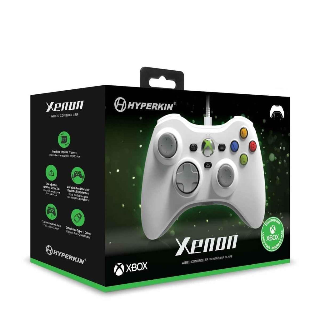 White Wired Gaming Controller with 3.5MM Audio Jack G77560