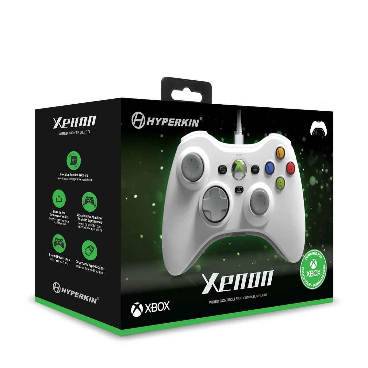 White Wired Gaming Controller with 3.5MM Audio Jack G77560