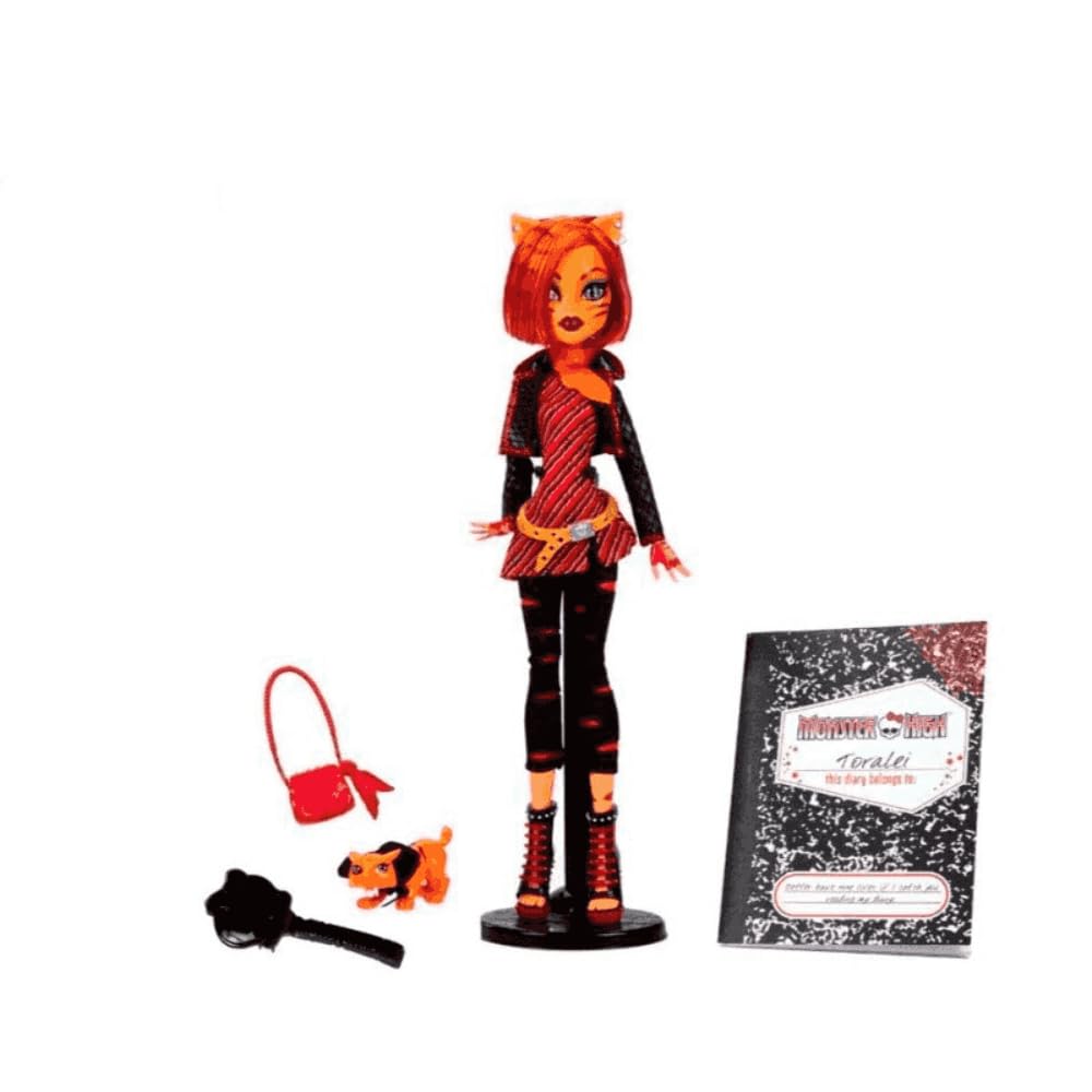 Monster High Doll with Doll Stand, Diary, and Pet R90936