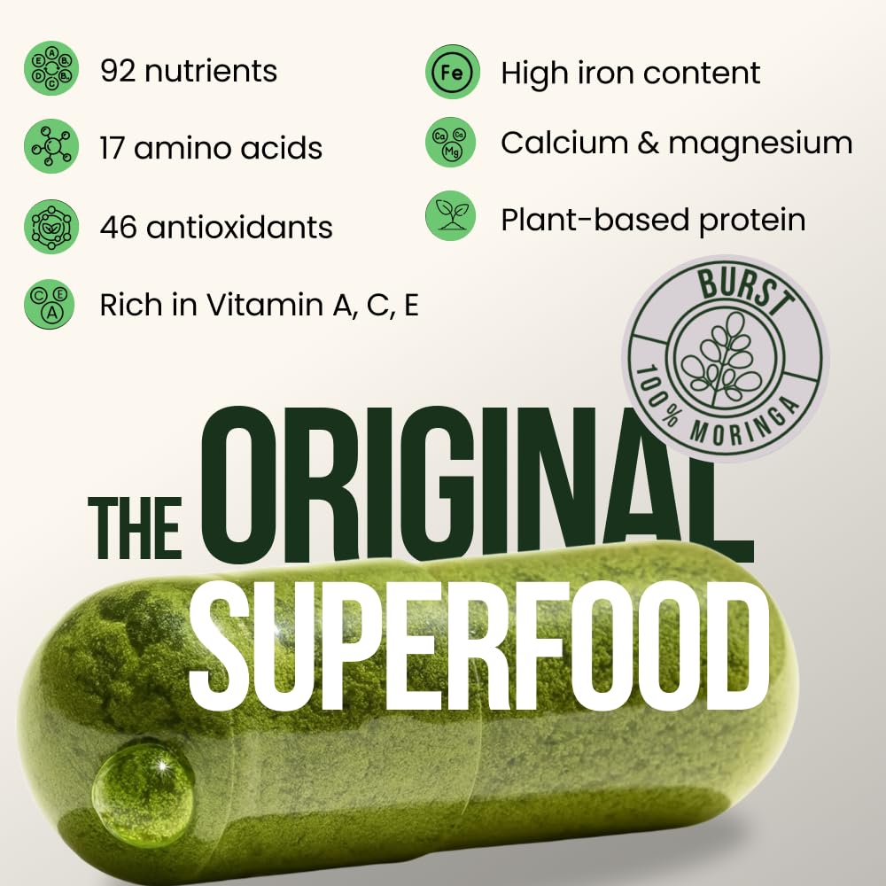 Organic Moringa Leaf Capsules 120 Ct I74754