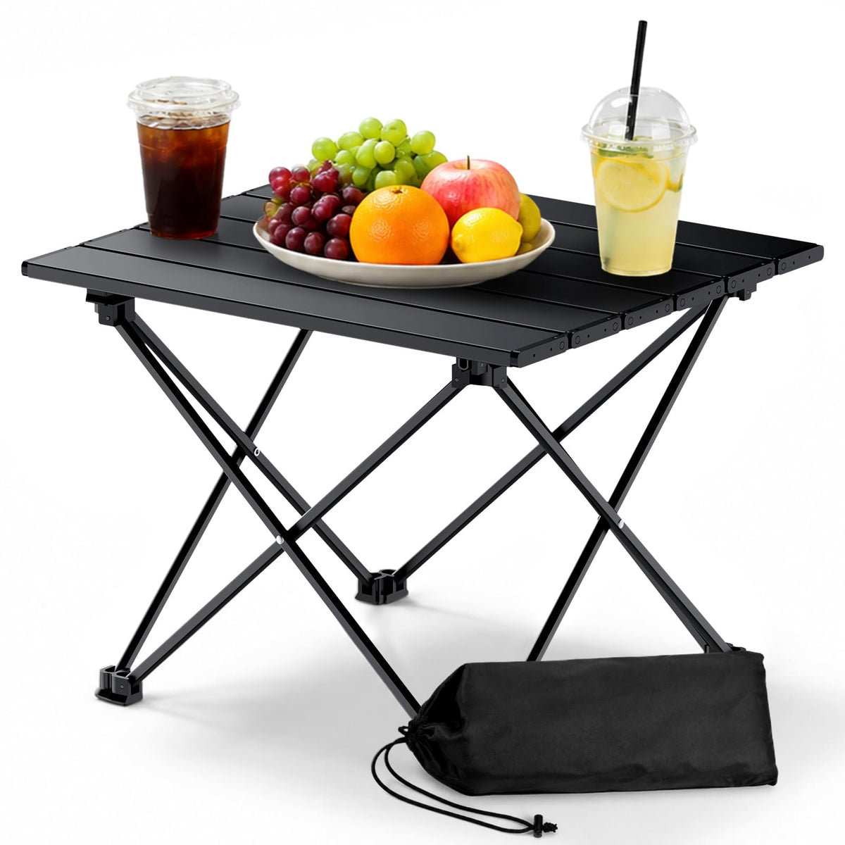 Small Folding Camping Table Aluminum Frame Y500317