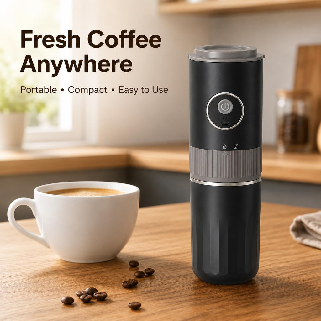 Portable Electric Coffee Grinder and Brewing Kit K16064