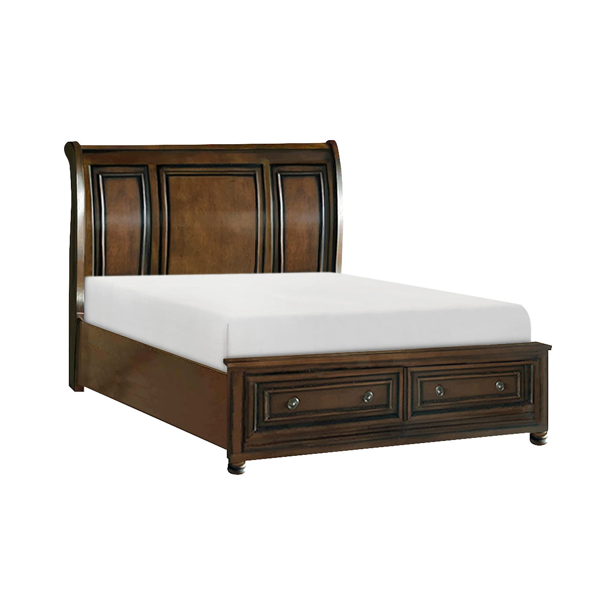 California King Platform Bed Frame with Storage Drawers V2301