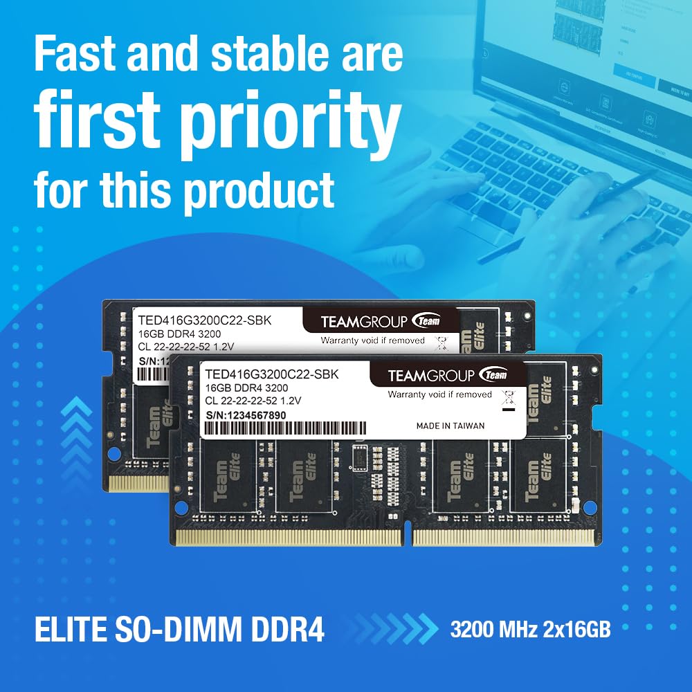 DDR4 16GB Kit 3200MHz SODIMM Laptop Memory H250876