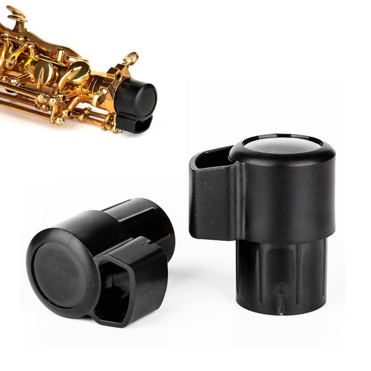 2 Pack Alto Saxophone End Cap Plug Plastic Replacement Parts L456