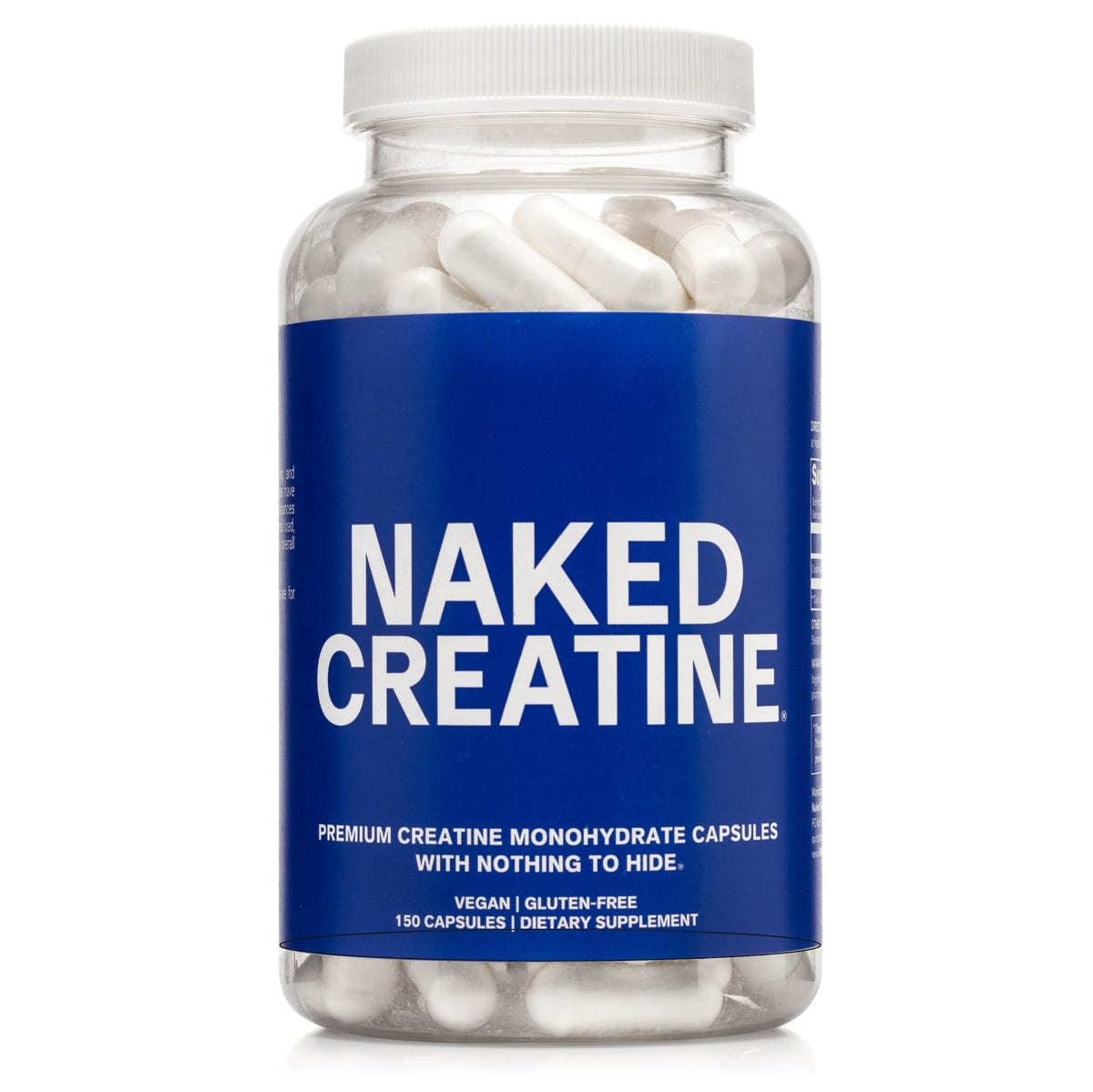 Micronized Creatine Monohydrate Capsules 2.5g 75 Servings Vegan Q583970