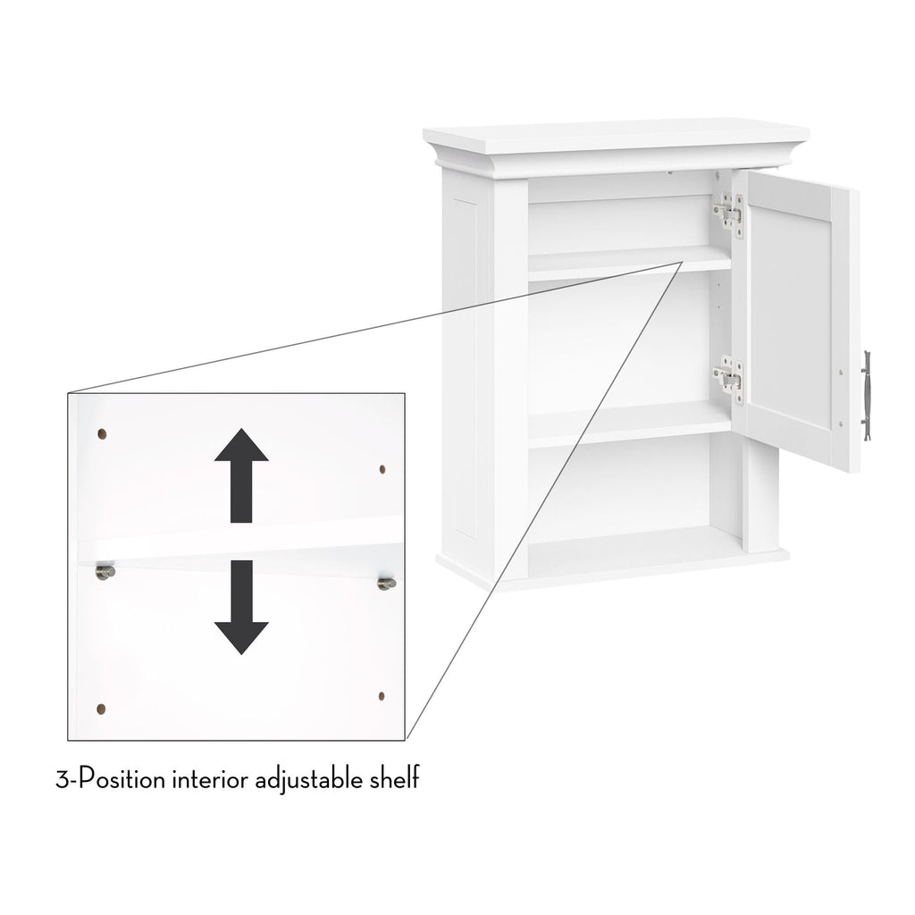 White Wall Mount Medicine Cabinet Q960