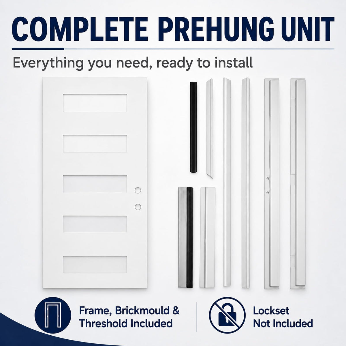 36"x80" Fiberglass Entry Door N13974