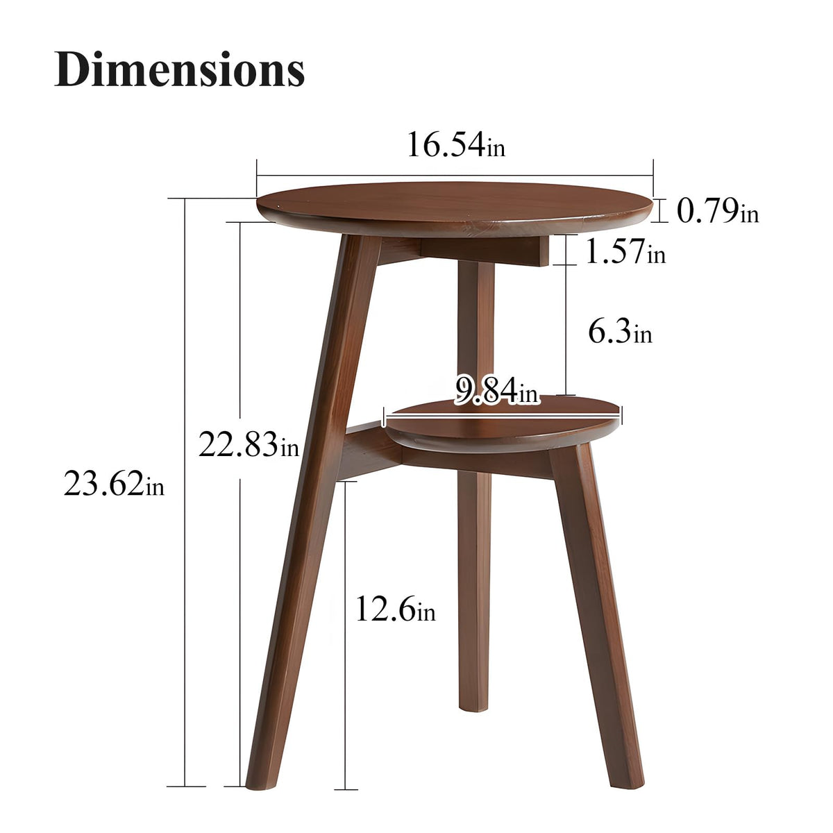 2-Tier Round Side Table U2138