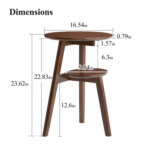 2-Tier Round Side Table U2138