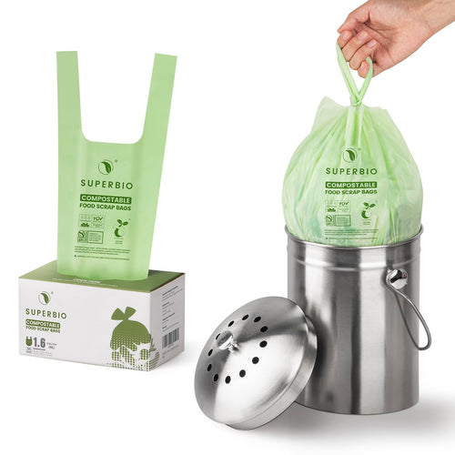 1.6 Gallon Compostable Food Scrap Bags B17128