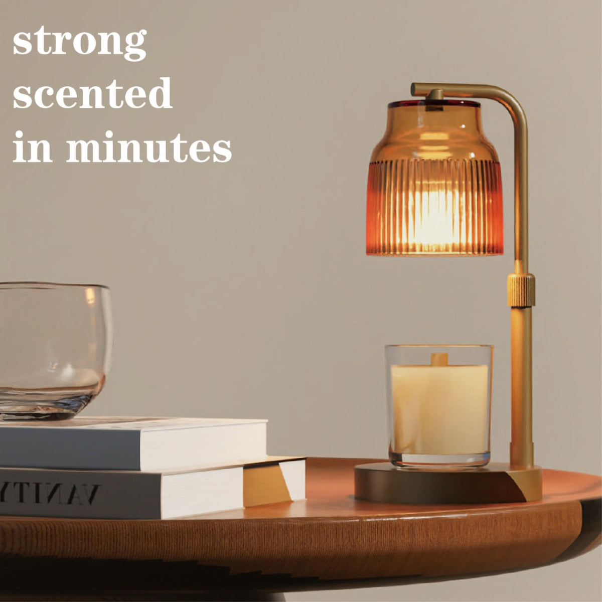 Candle Warmer Lamp with Timer Dimmer Adjustable Height S93828