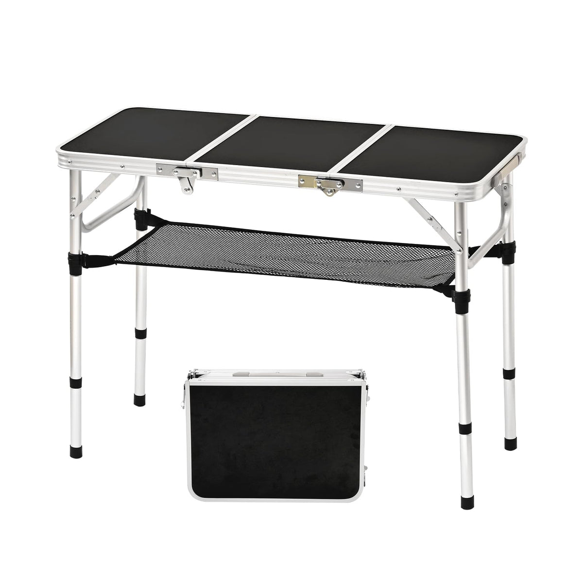 3ft Folding Camping Table with Storage Net A46562