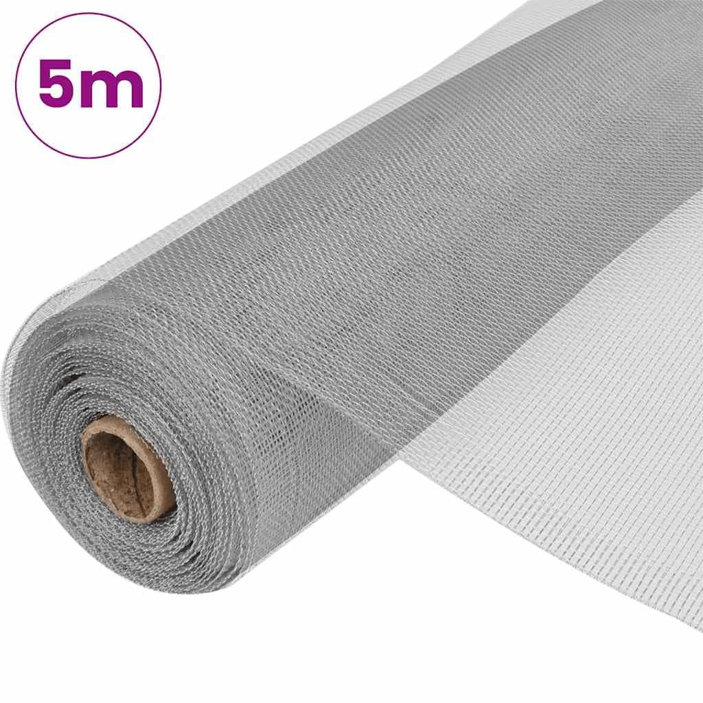 Aluminum Mesh Screen 39.4x196.9 Inches Silver Z10111