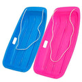 35 Inch 2-Person Plastic Snow Sled with Pull Rope J4143