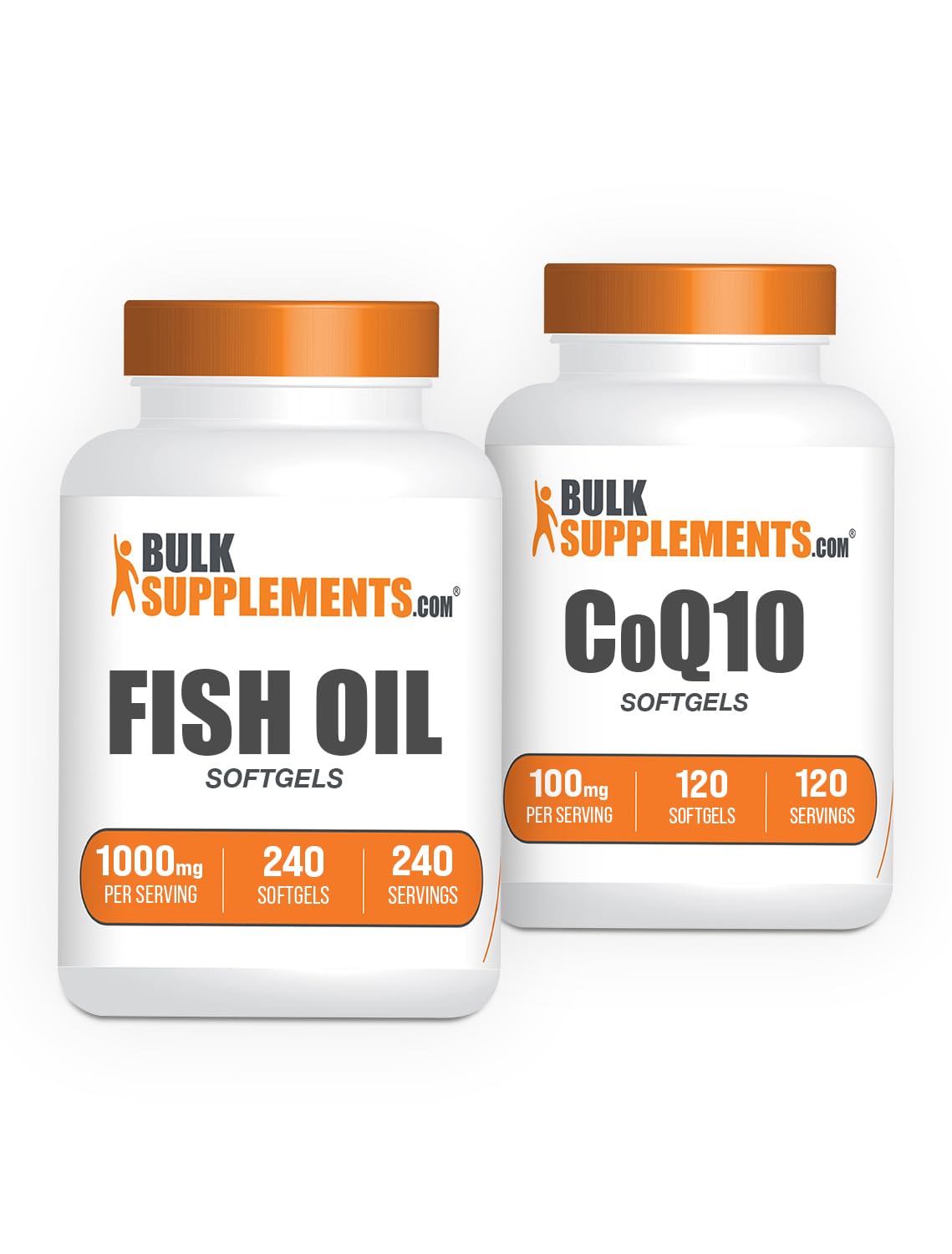 Fish Oil 1000mg + CoQ10 100mg Softgels Bundle G9682