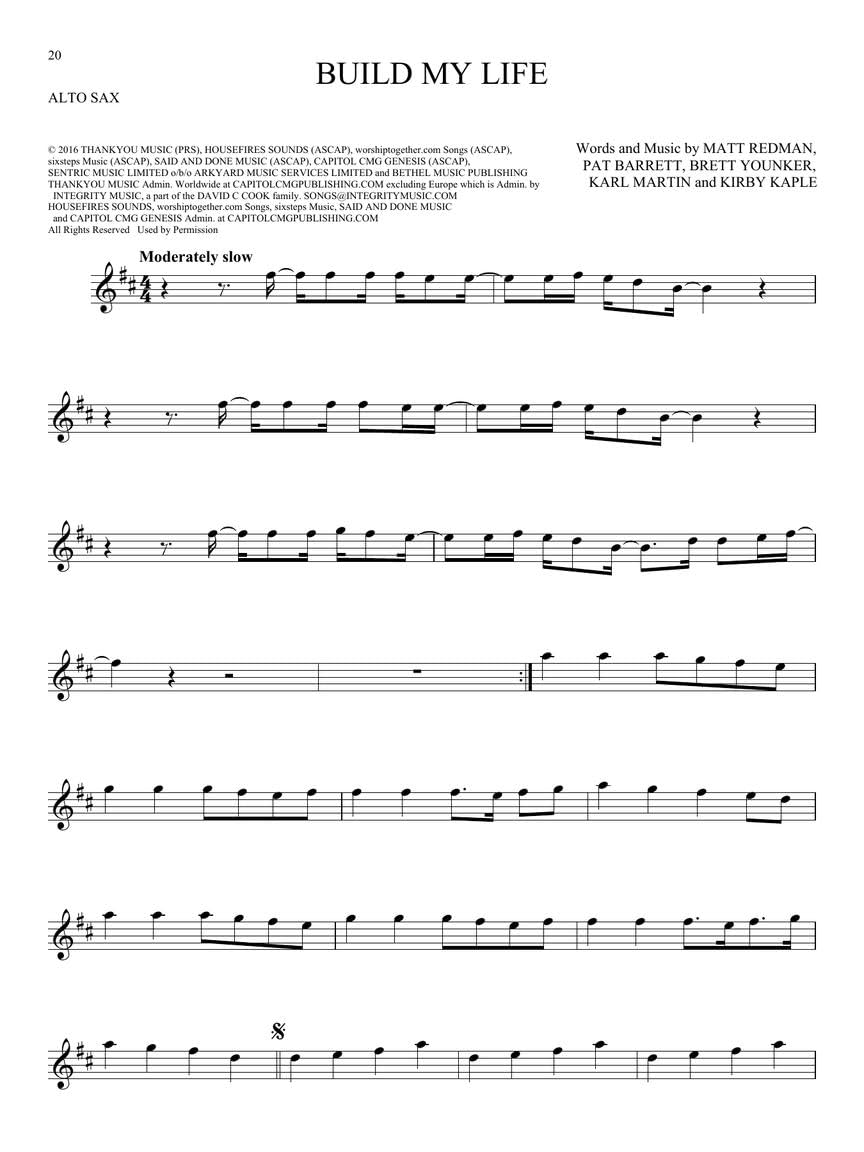Alto Saxophone Sheet Music Book J9843