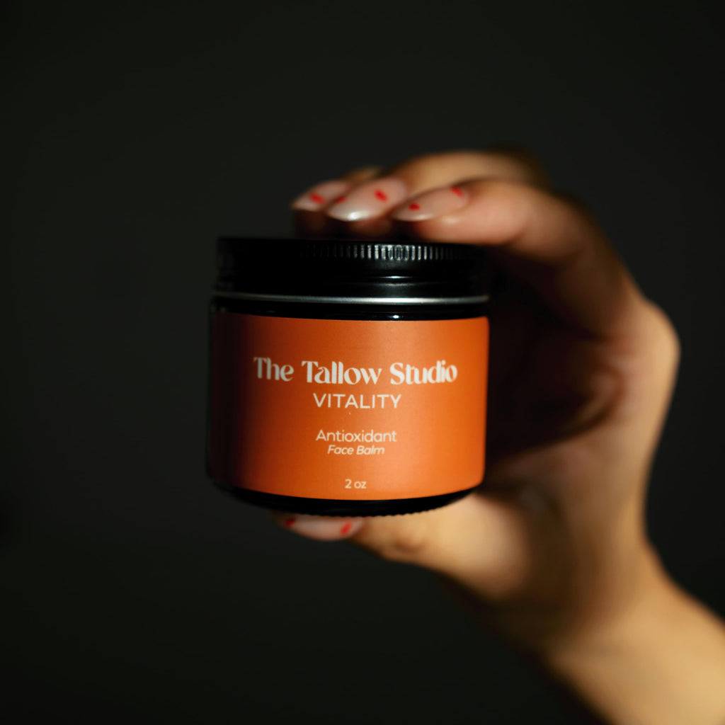 Tallow Face Balm with Cacay Oil, Frankincense & Astaxanthin 1 oz M14585