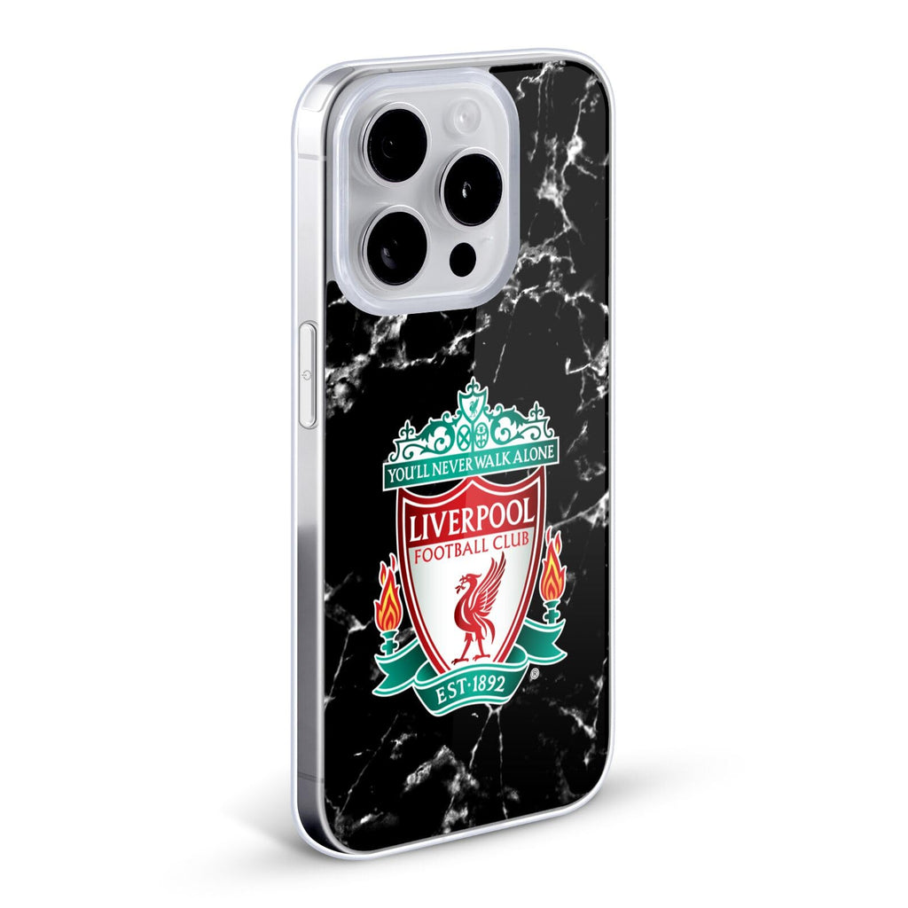 Black Crest Marble Gel Case Compatible with Apple iPhone 12 Mini R34487