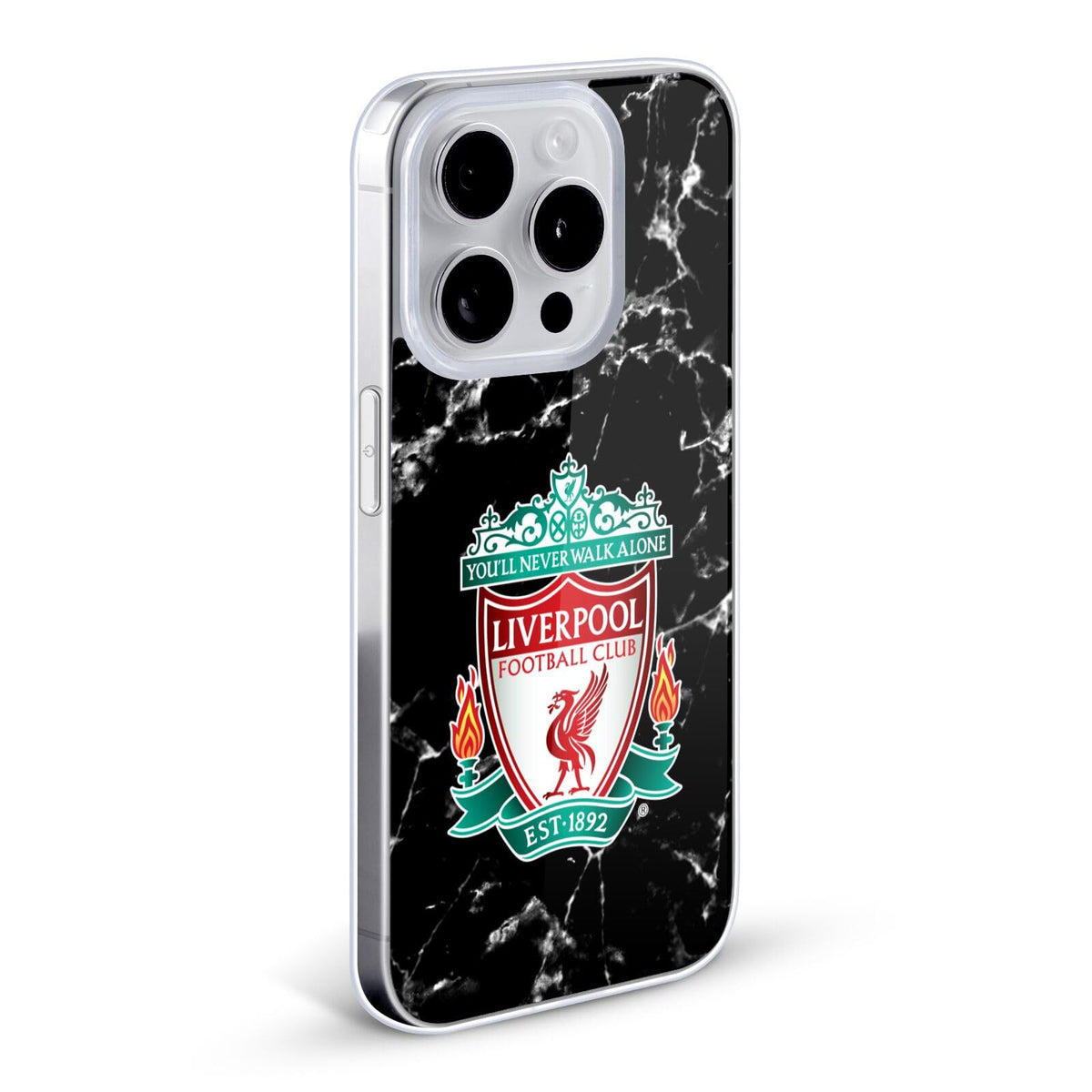 Black Crest Marble Gel Case Compatible with Apple iPhone 12 Mini R34487