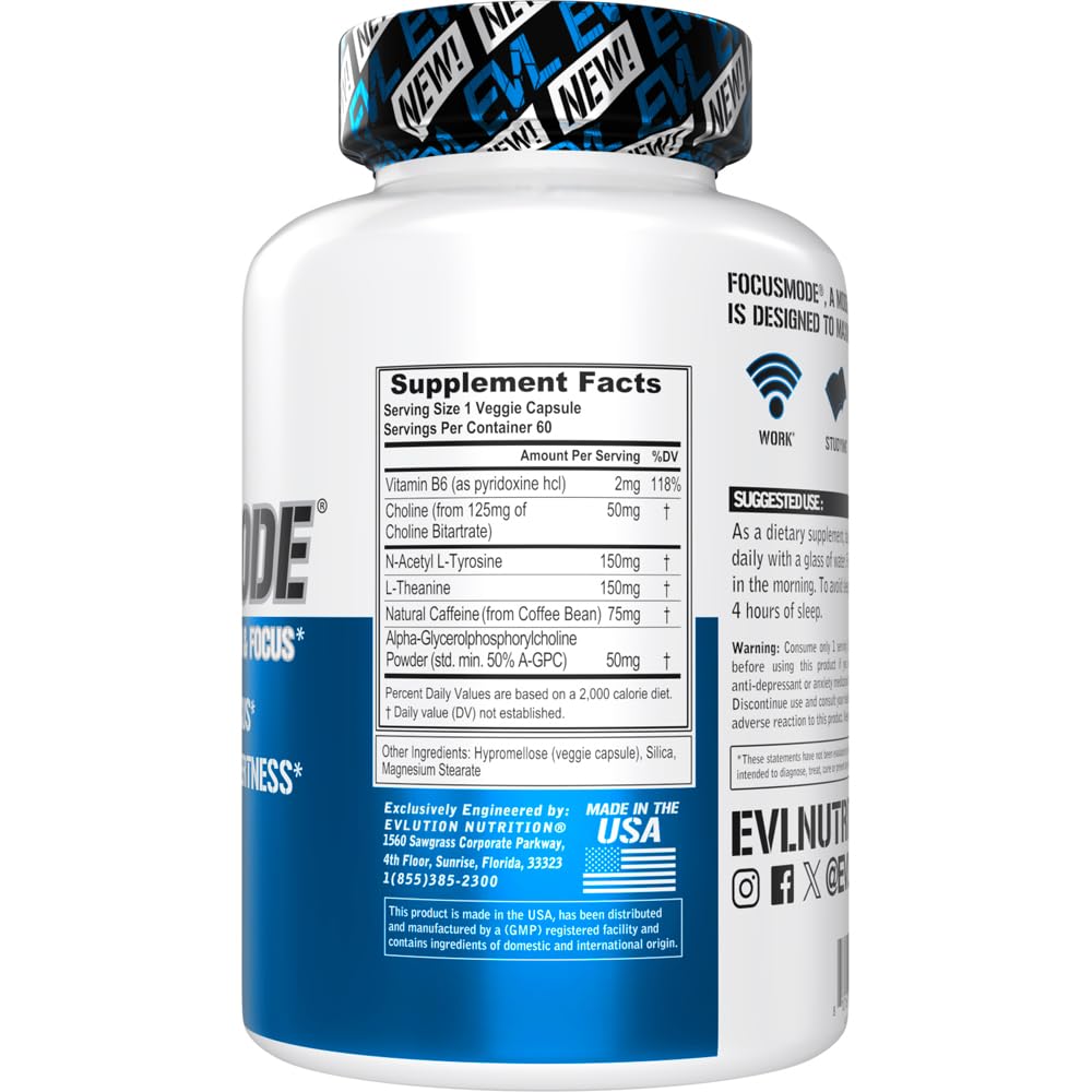 Caffeine L-Theanine Alpha GPC Supplement H99432