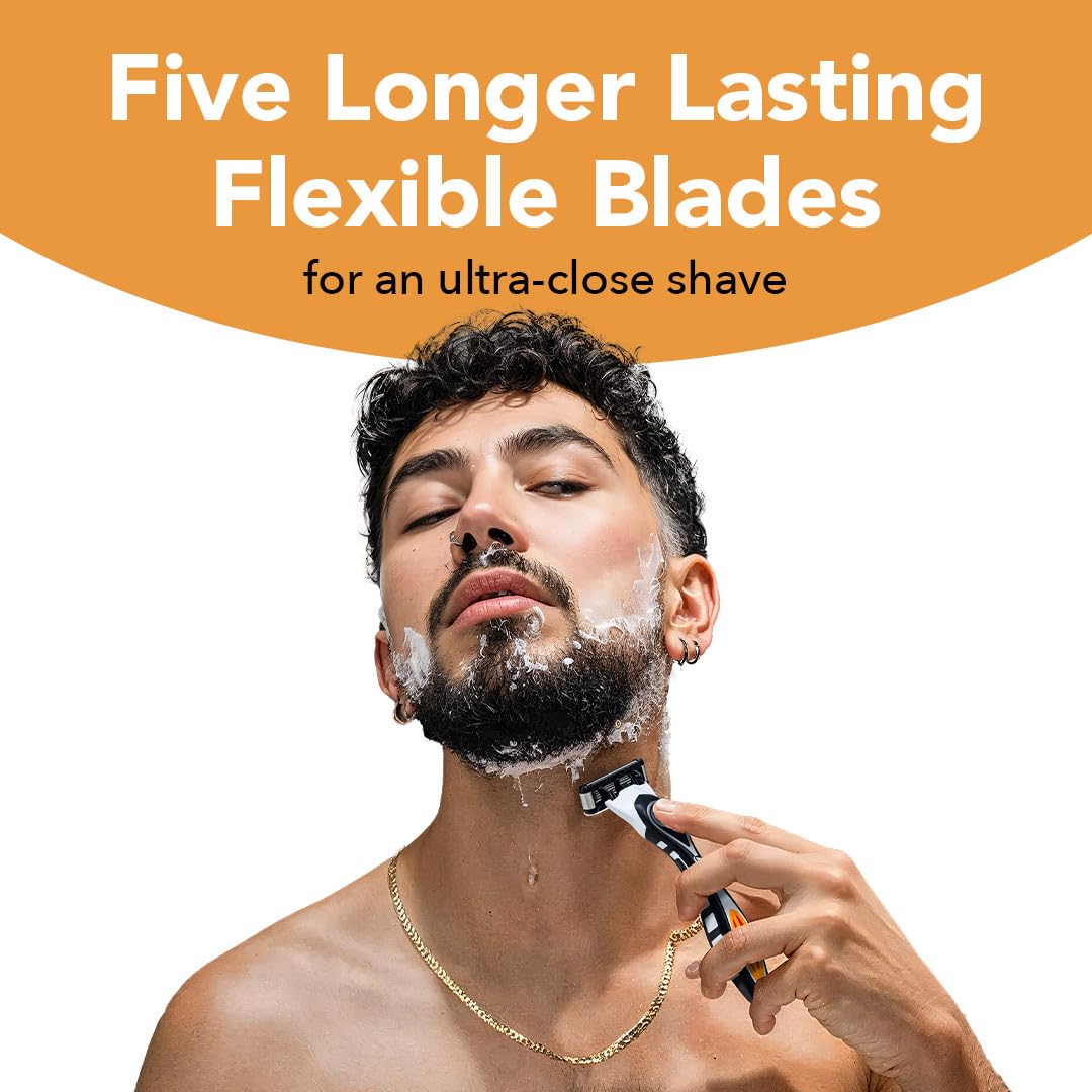 5-Blade Refillable Razors with 7 Cartridges P919