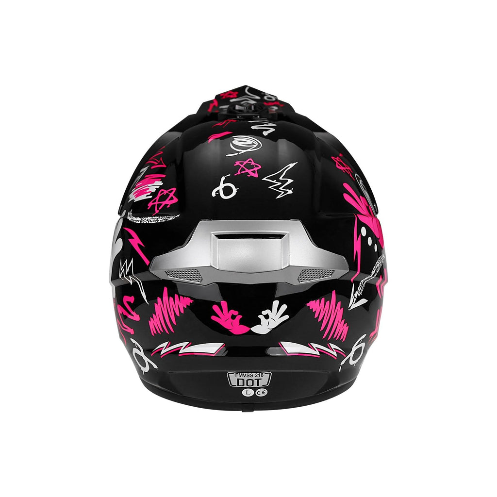 Youth Dirt Bike Helmet DOT Full Face Motocross 4-Piece Set H35463