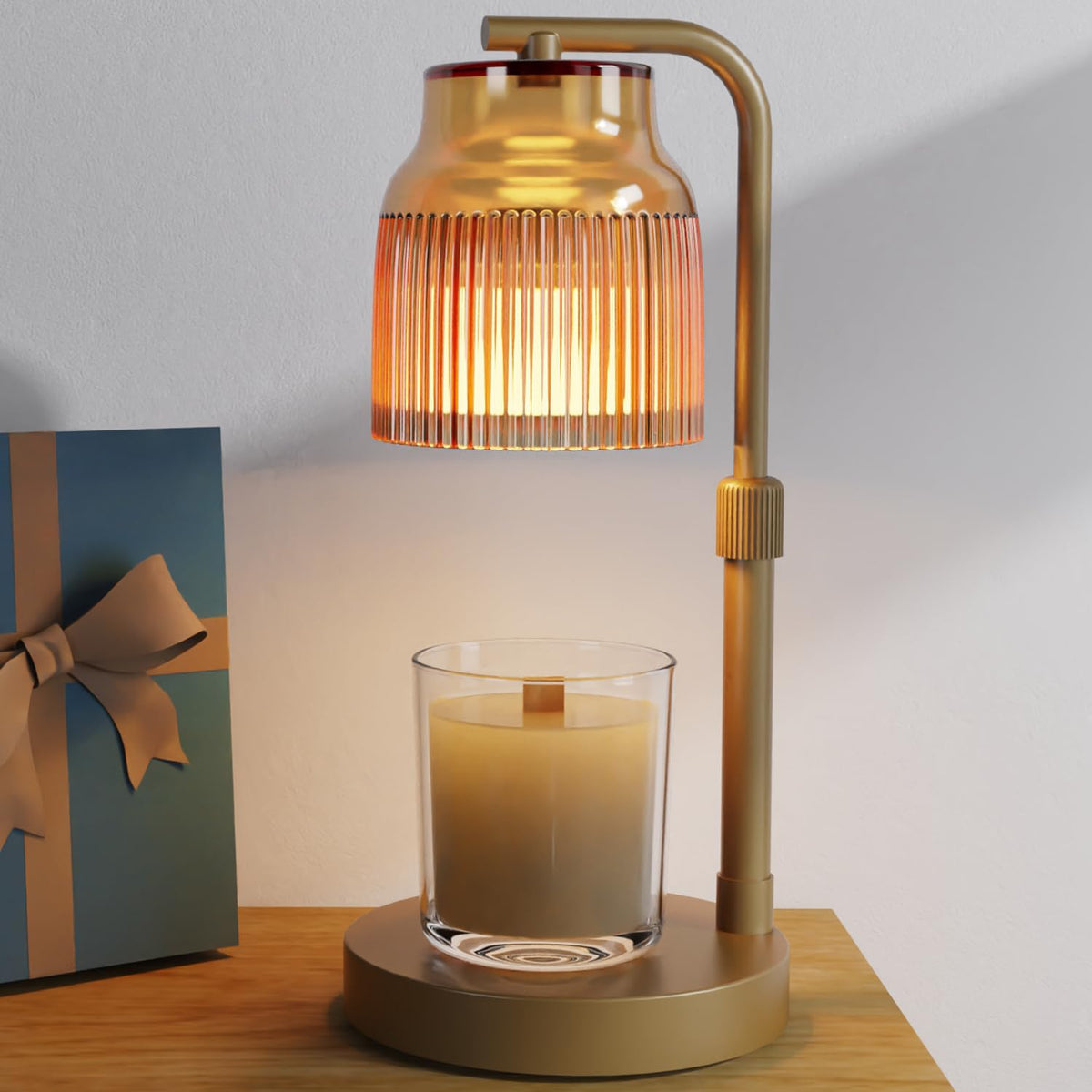 Candle Warmer Lamp with Timer Dimmer Adjustable Height S93828
