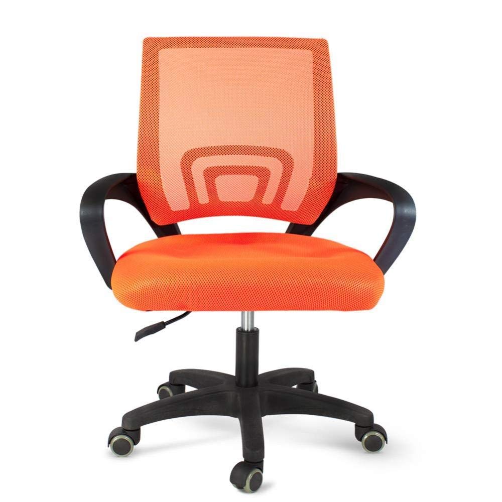 Orange Ergonomic Mesh and Leather High Back Office Chair U3663