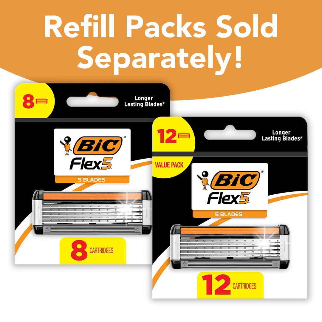 5-Blade Refillable Razors with 7 Cartridges P919