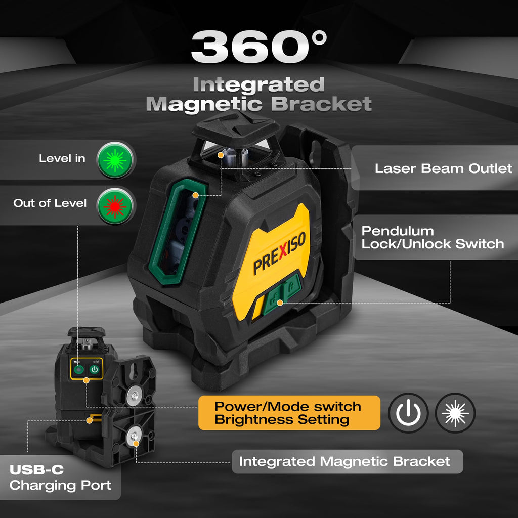 360 Laser Level with Tripod & 2 Plumb Dots X57307