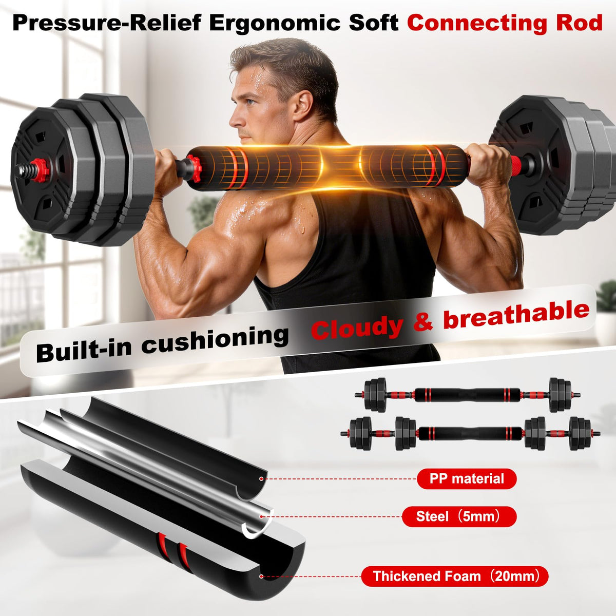 Adjustable Dumbbell Set 5in1 O386
