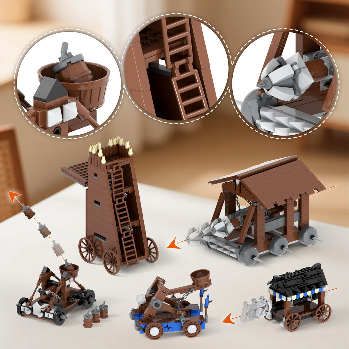 Medieval Castle Battle Building Block Set Y24326