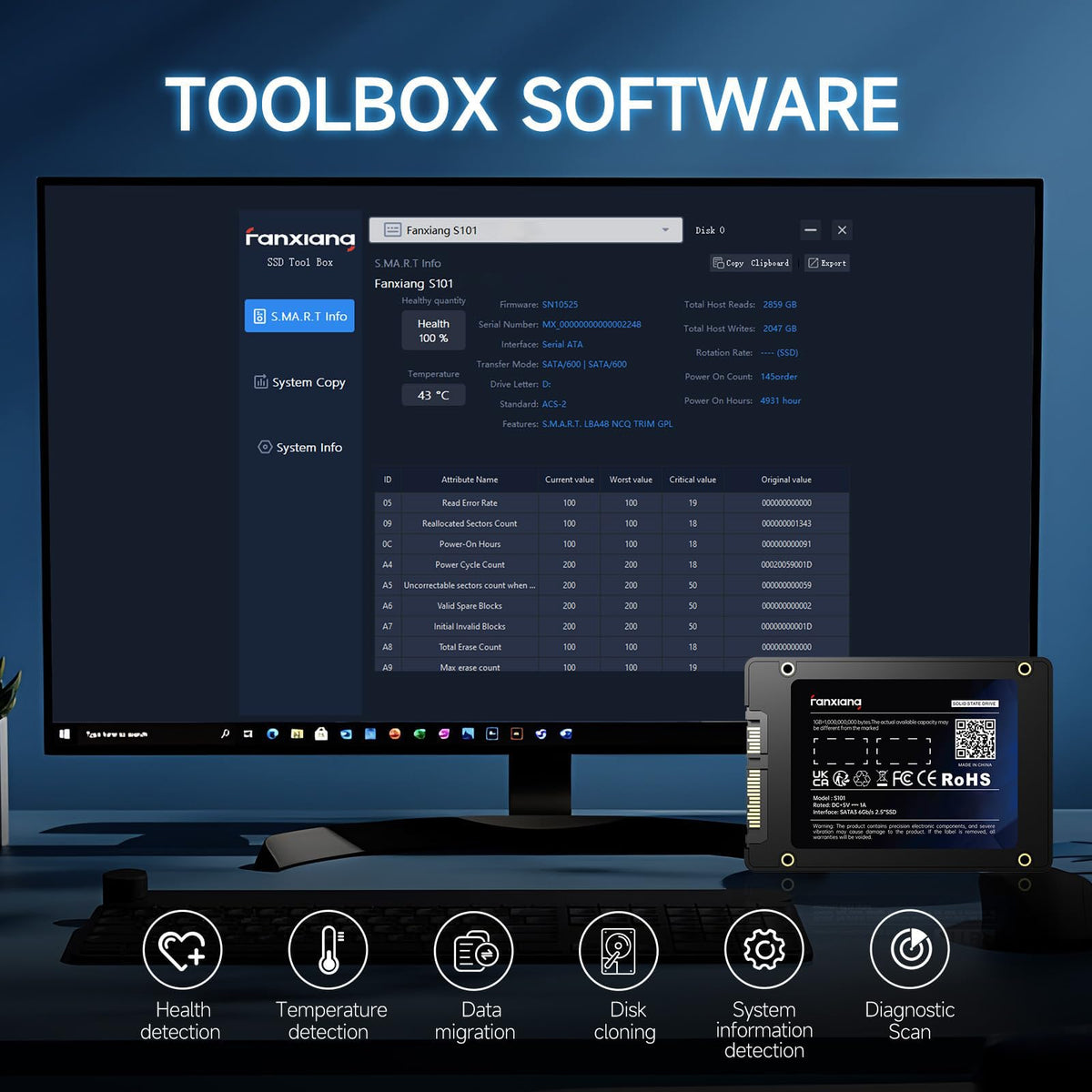 4TB SATA III 2.5" Internal Solid State Drive B55576