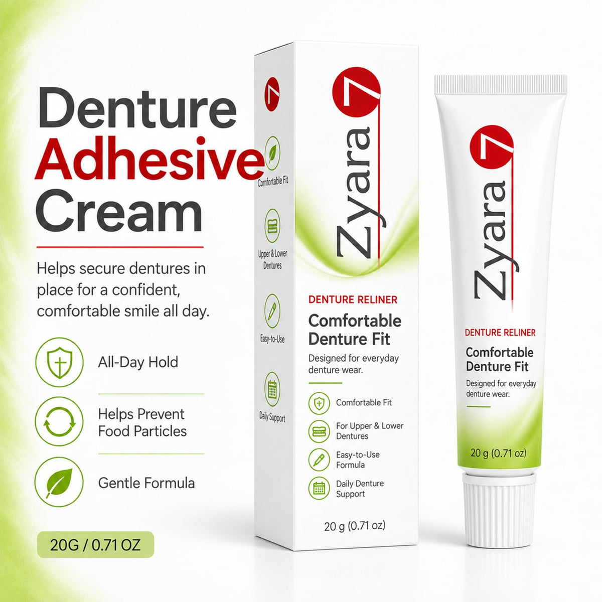Denture Cream 0.71 Oz A861968
