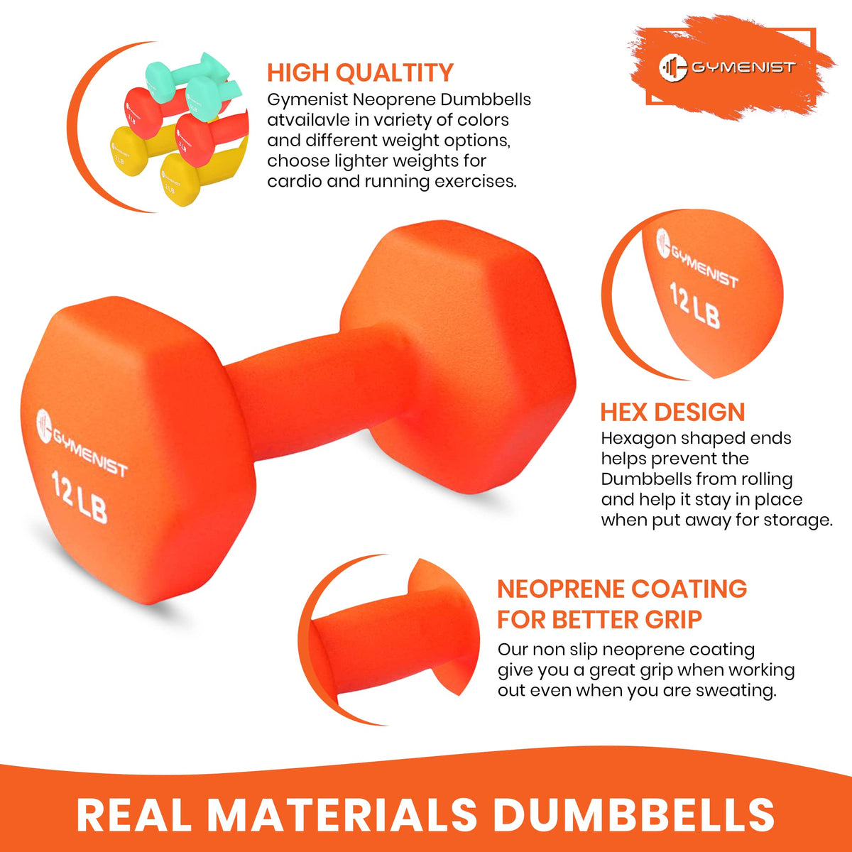 Neoprene Dumbbells Set of 2 H7136
