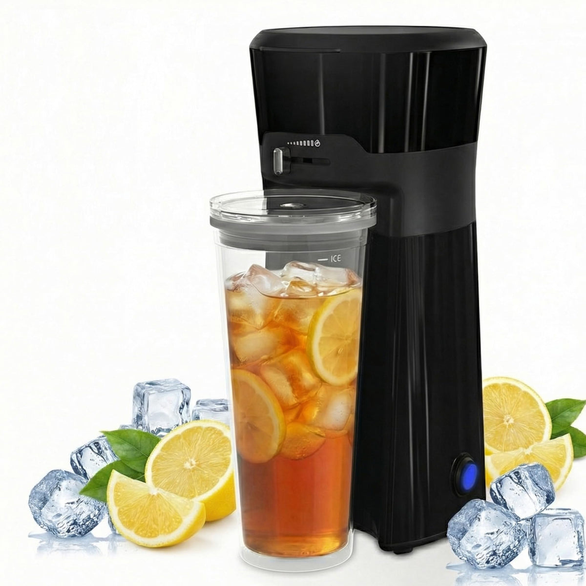 Cold Brew Coffee Maker with Reusable Filter and Insulated Pitcher, 20 Oz Black W75508
