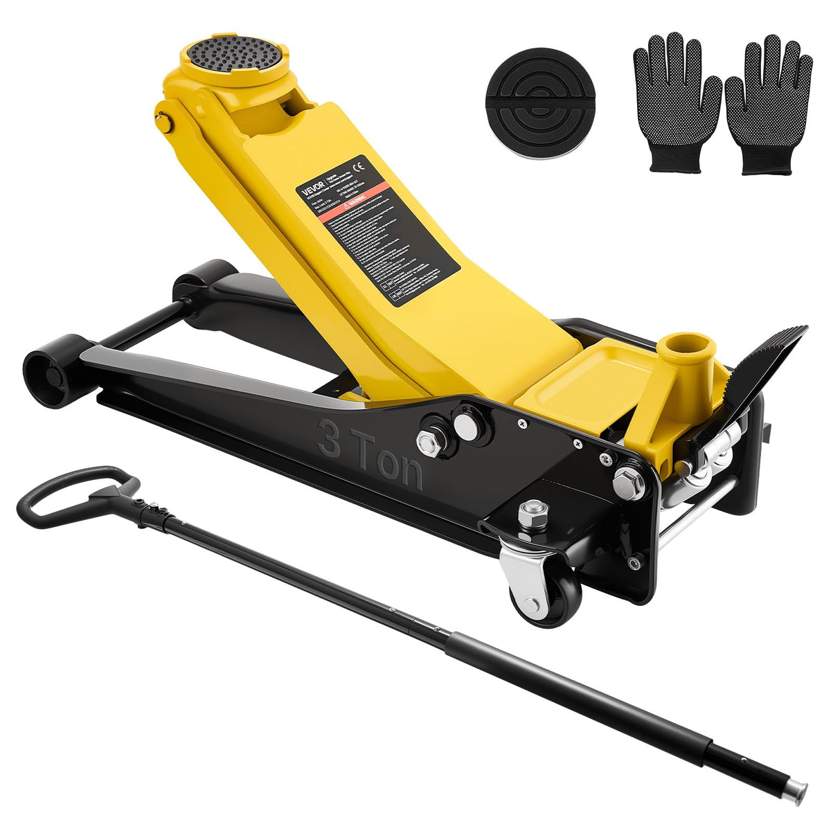 3 Ton Steel Hydraulic Floor Jack with SUV Adapter F150