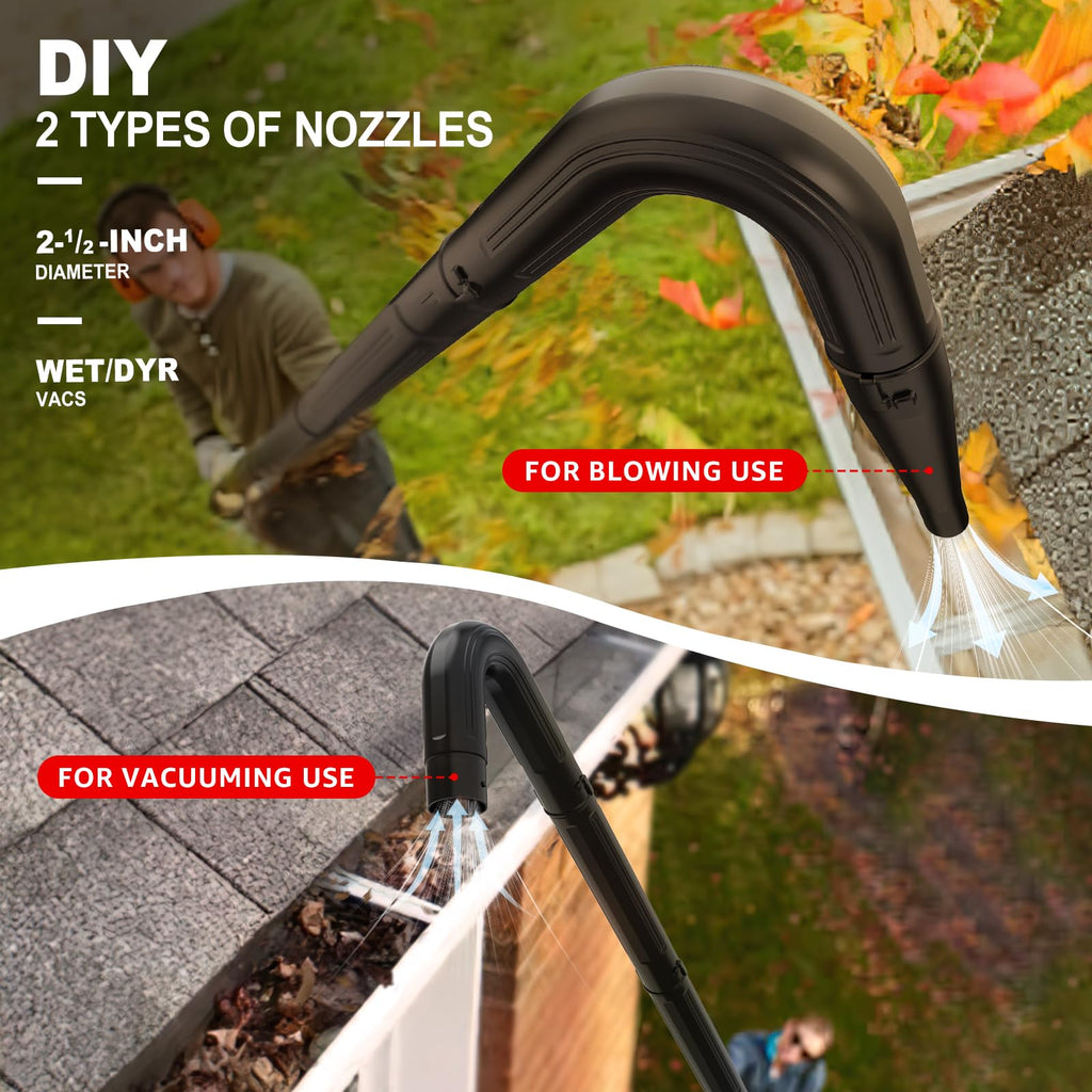 2-1/2 in. Gutter Cleaning Attachment Kit for Wet Dry Vac N751