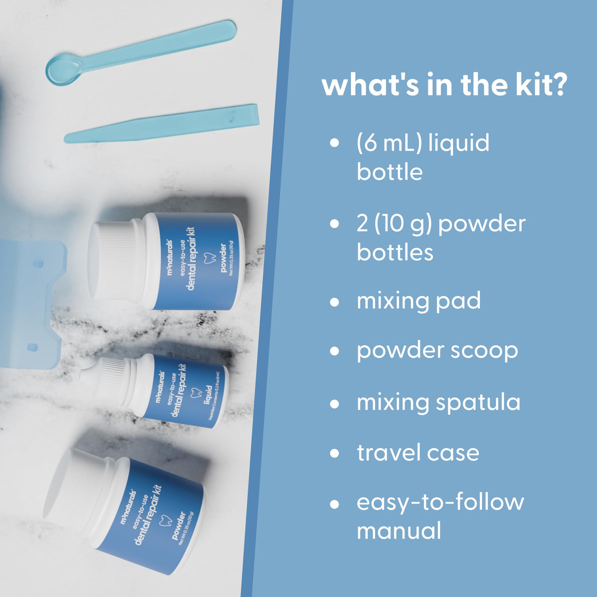 Dental Repair Kit with Travel Case H3115