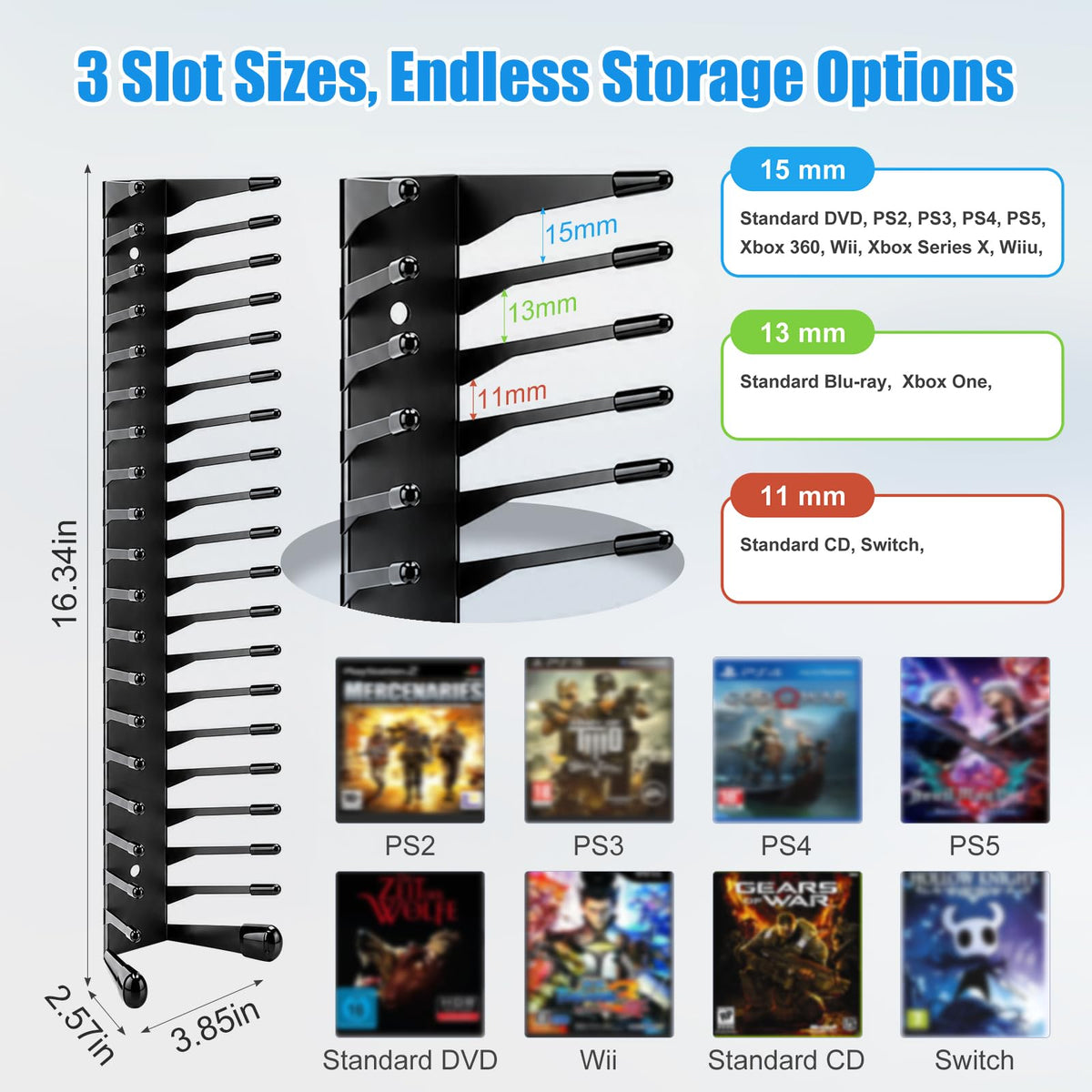 Anti-Drop CD Storage Shelf 6 Pack S49758