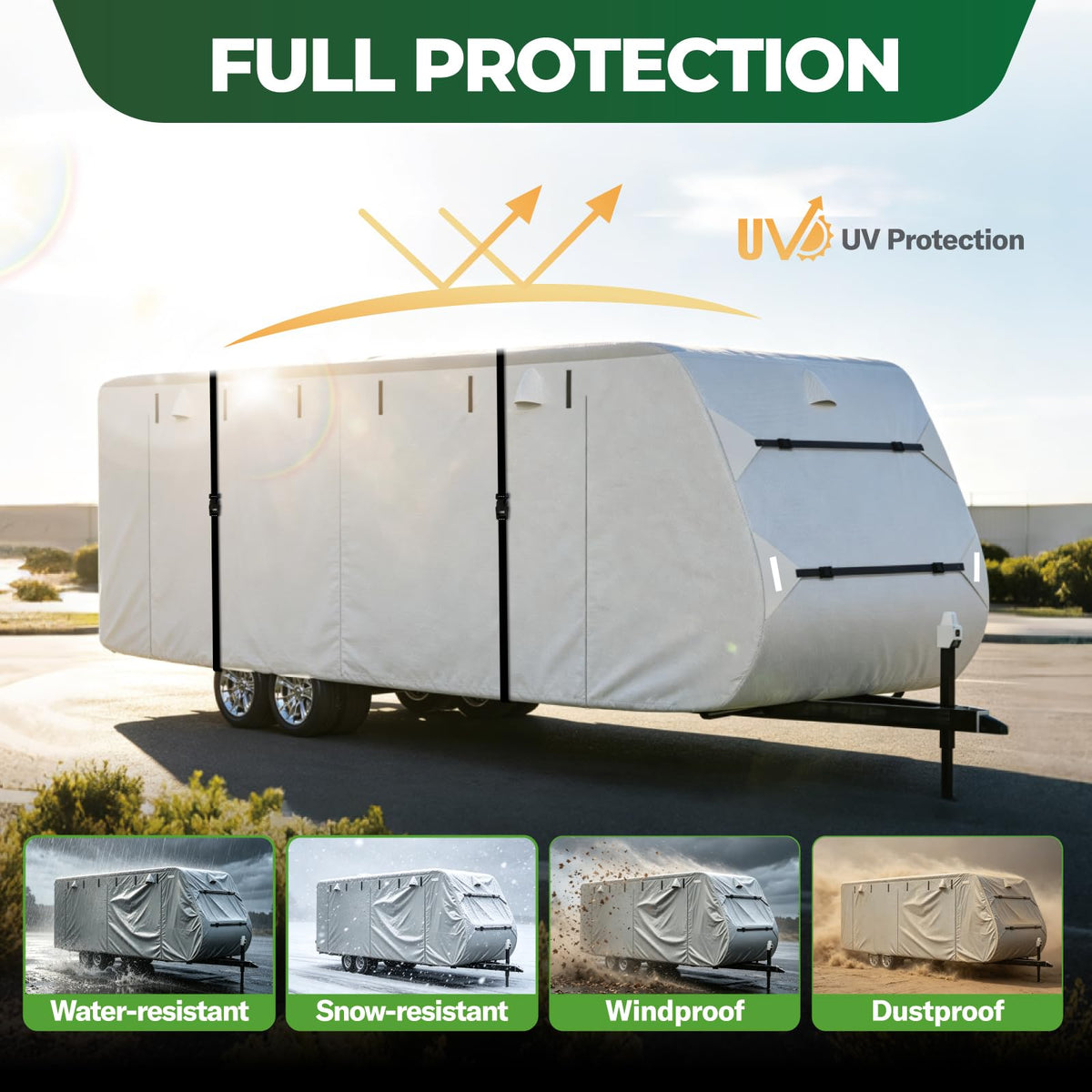 Grey 27'-30' RV Travel Trailer Cover J95567