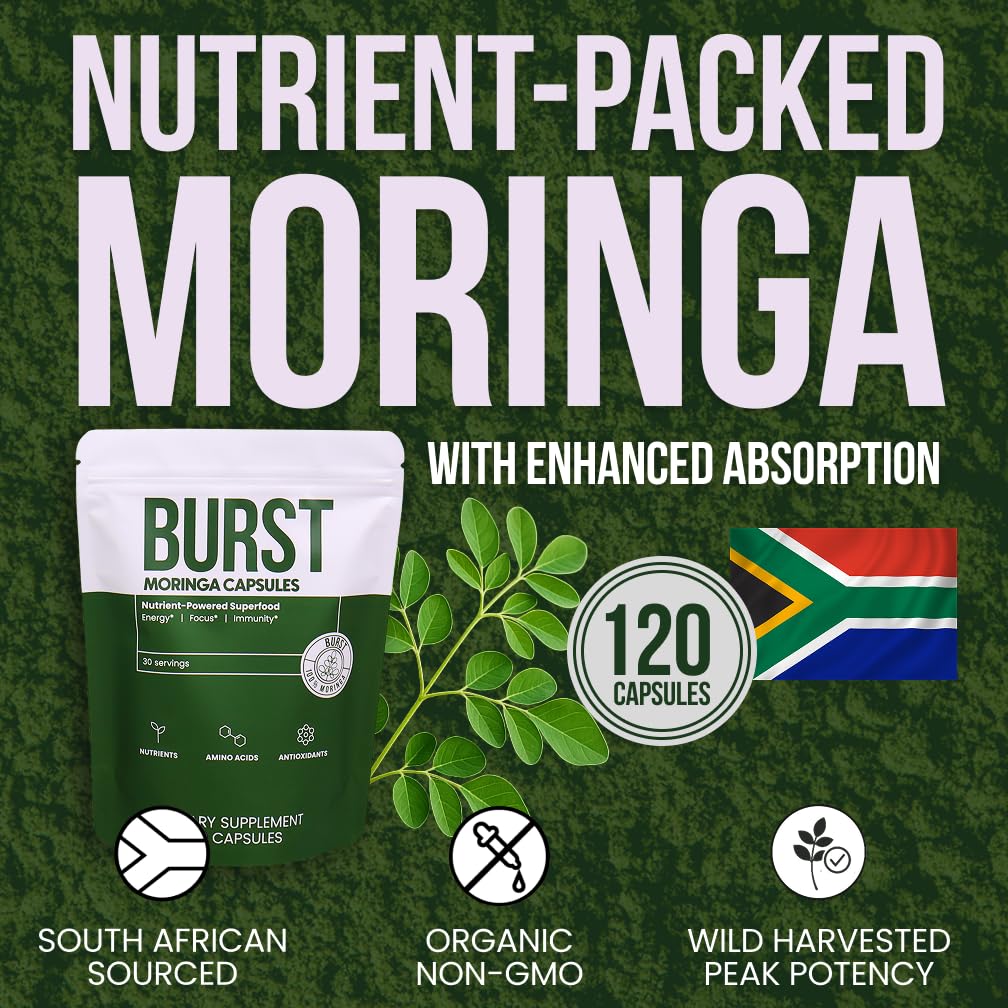Organic Moringa Leaf Capsules 120 Ct I74754