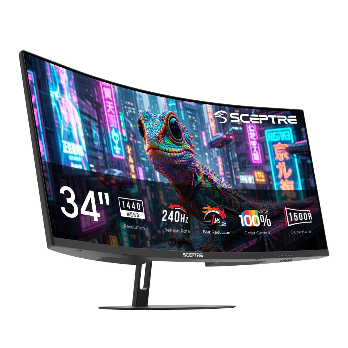 Curved 34-inch Gaming Monitor 3440 x 1440 240Hz K91607