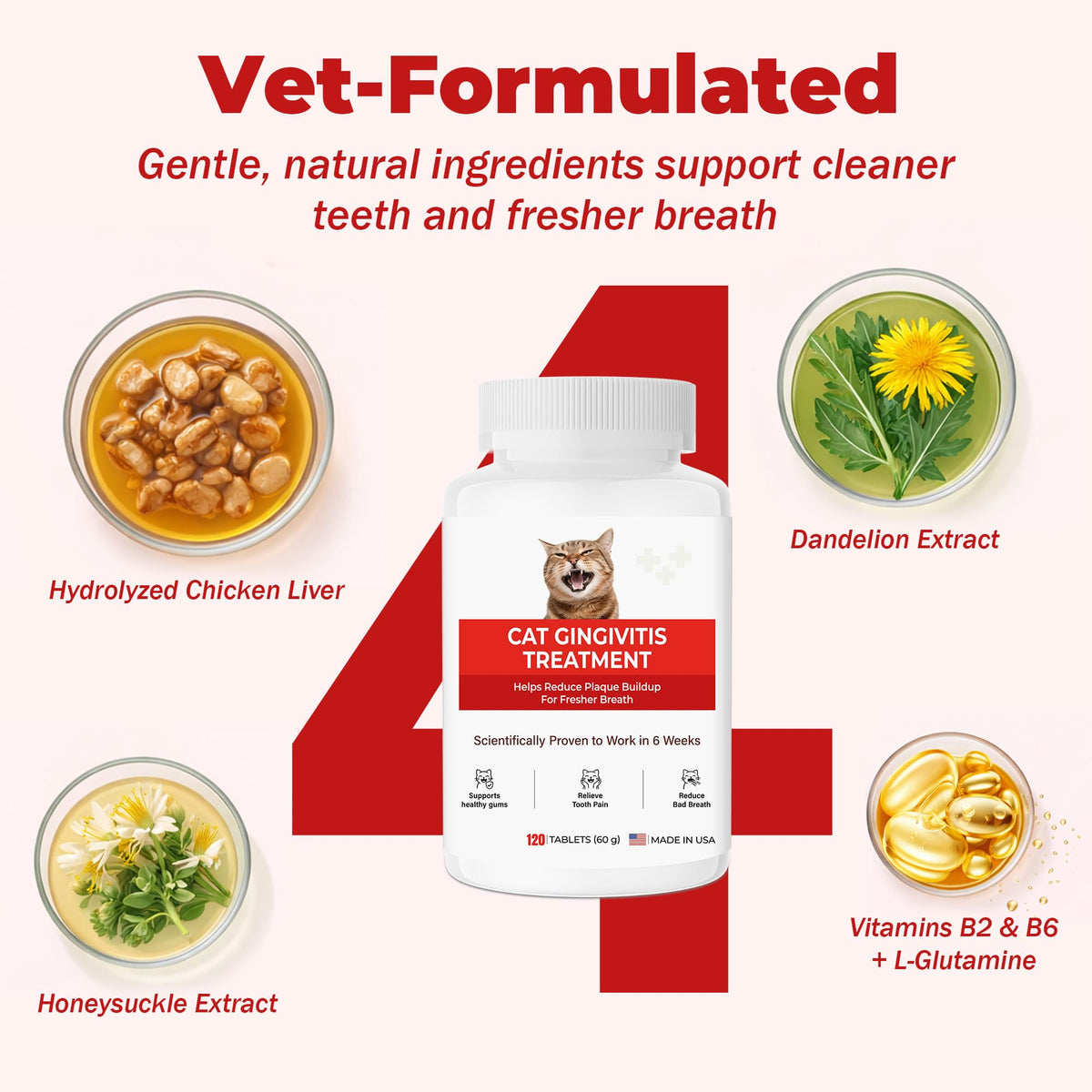 Cat Dental Care Tablets I68933