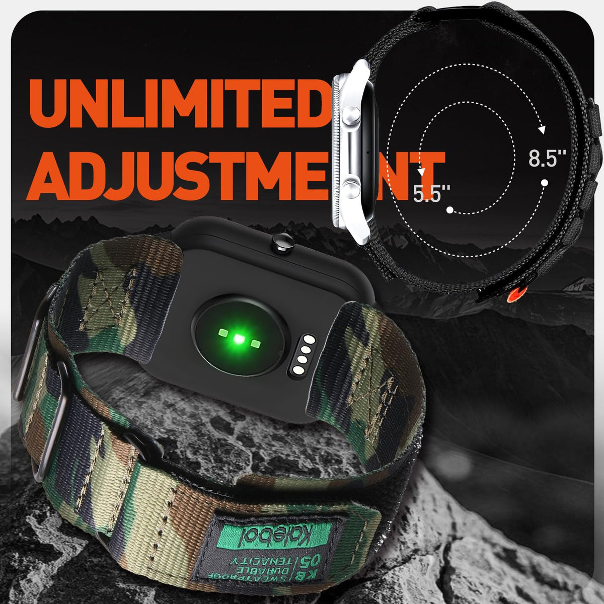 Nylon Woven Smartwatch Bands R590